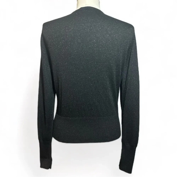 Vintage CACHE Black Metallic Button-Up Cardigan - Picture 4 of 5